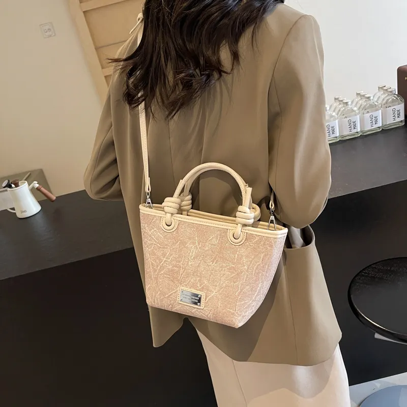 GOX PU Handbag, Shoulder Bag Women's White/Black/Blue-1