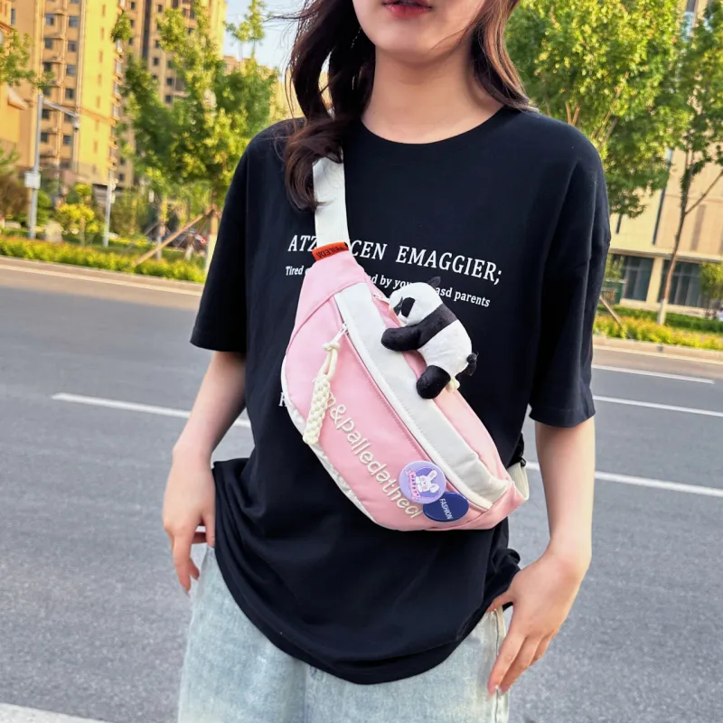 GOX Oxford Sling Bag Regular Unisex White & Red/White & Pink/White & Green/White & Blue/White/Black/Red-9