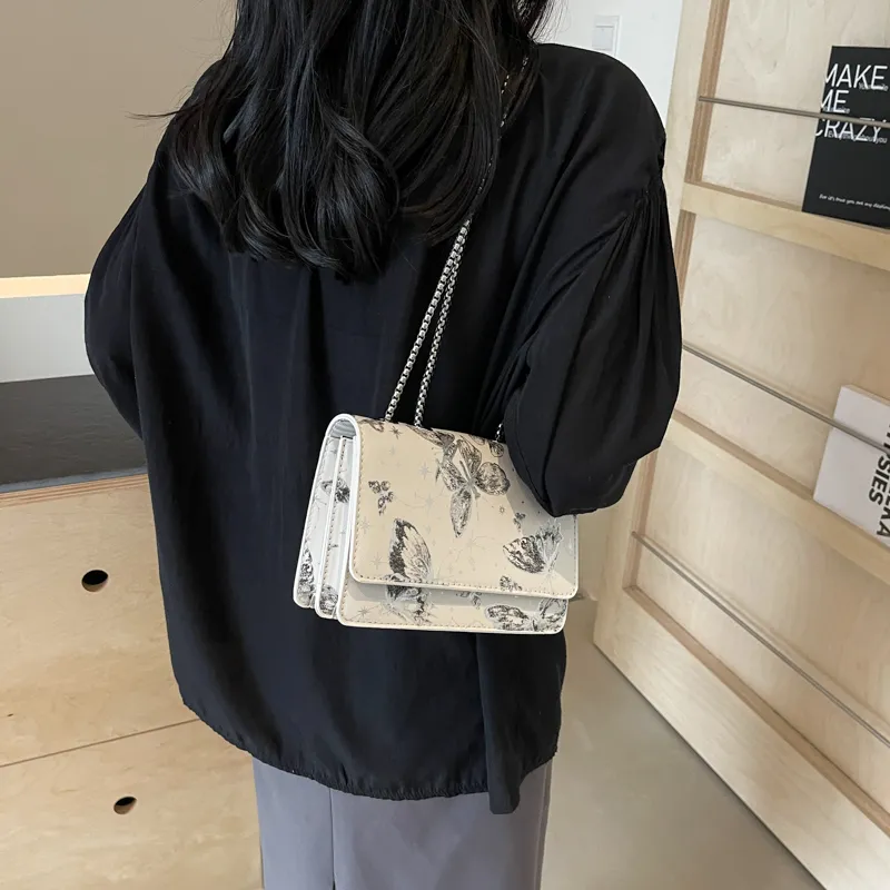 GOX PU Shoulder Bag Regular Women's Silver/Black/Pink-10