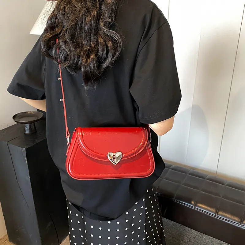 GOX PU Shoulder Bag, Crossbody Bag Regular Women's White/Silver/Black/Red-26