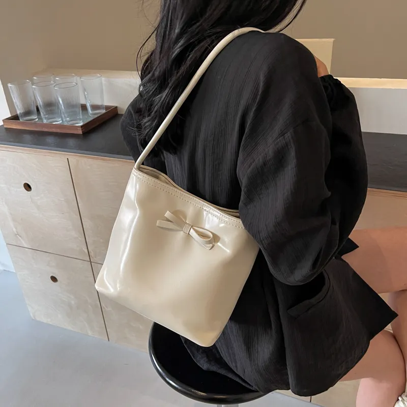GOX PU Handbag, Shoulder Bag Regular Women's White/Red/Silver/Black-4