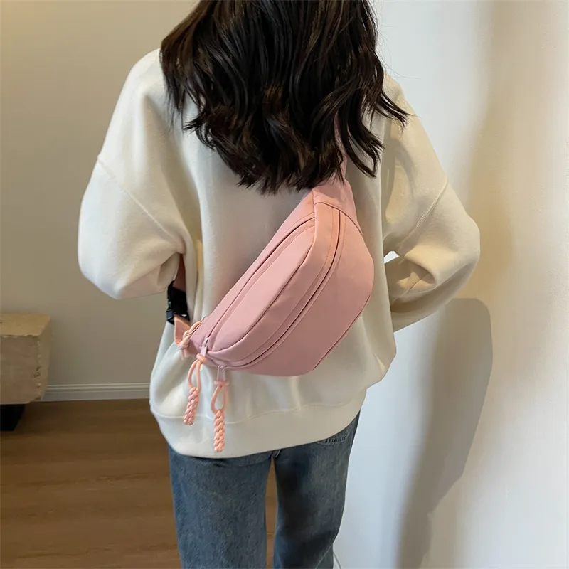 GOX Canvas Sling Bag Regular Unisex Ecru/Black/Yellow/Light Green/Pink-24