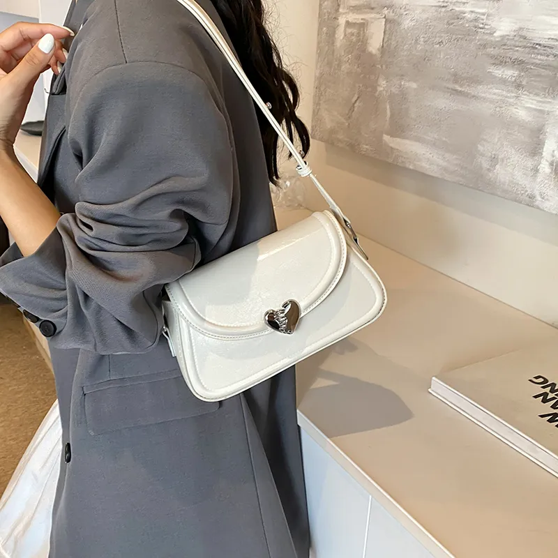 GOX PU Shoulder Bag, Crossbody Bag Regular Women's White/Silver/Black/Red-14