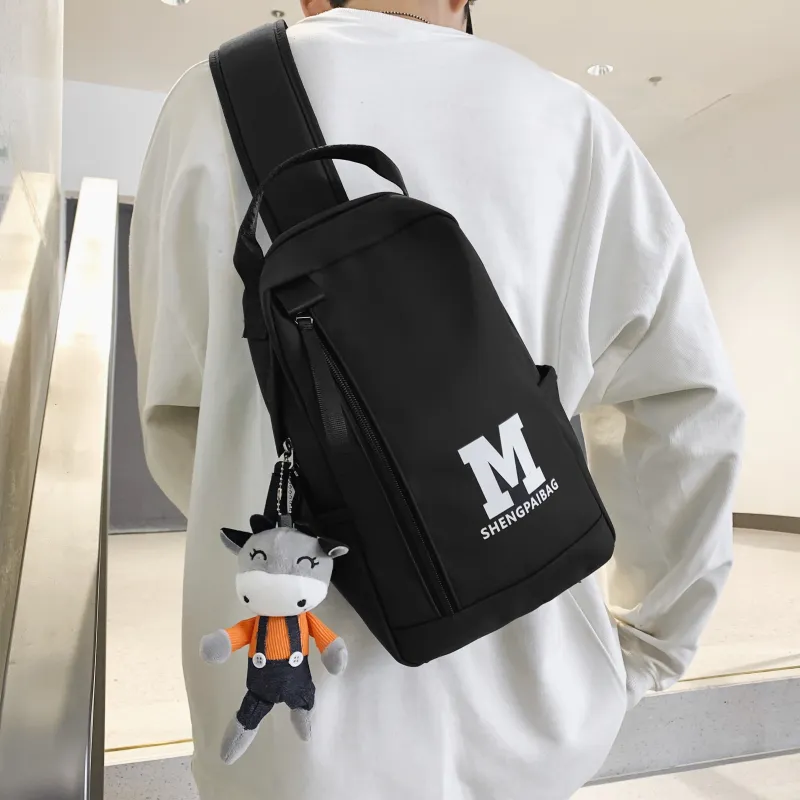 GOX Nylon Sling Bag Unisex White Green/White Blue/Black/Green/Blue-6