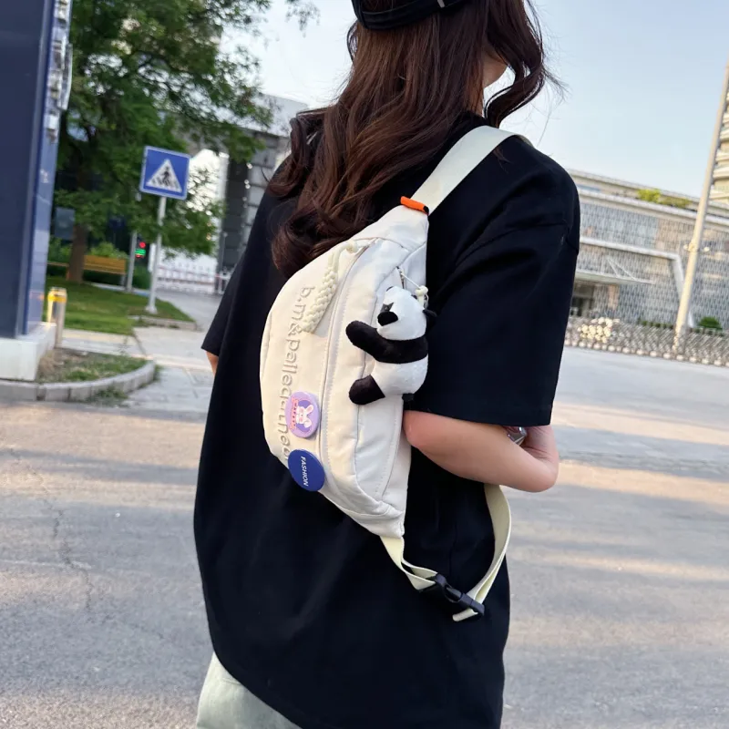 GOX Oxford Sling Bag Regular Unisex White & Red/White & Pink/White & Green/White & Blue/White/Black/Red-24