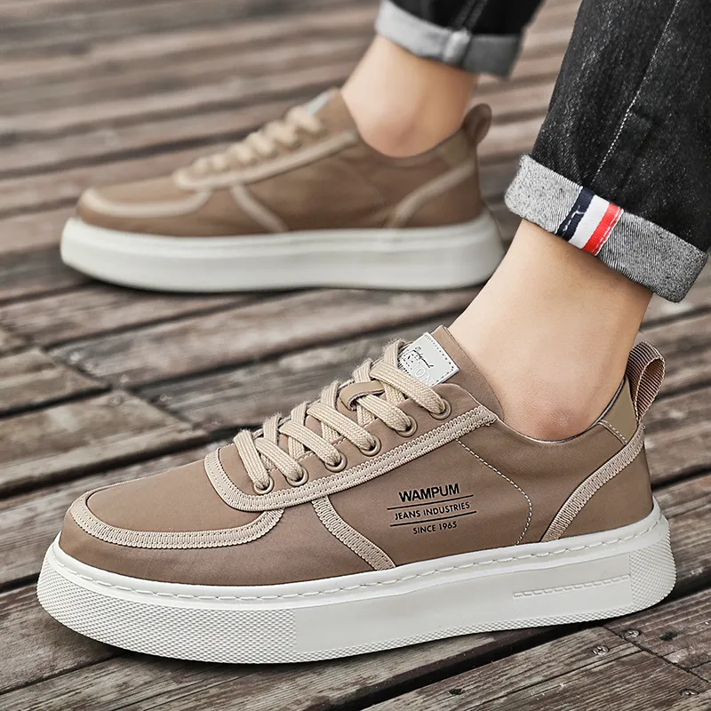 GERTOP Breathable Support Height Increasing Low Top Skateboard Shoes Men's-10