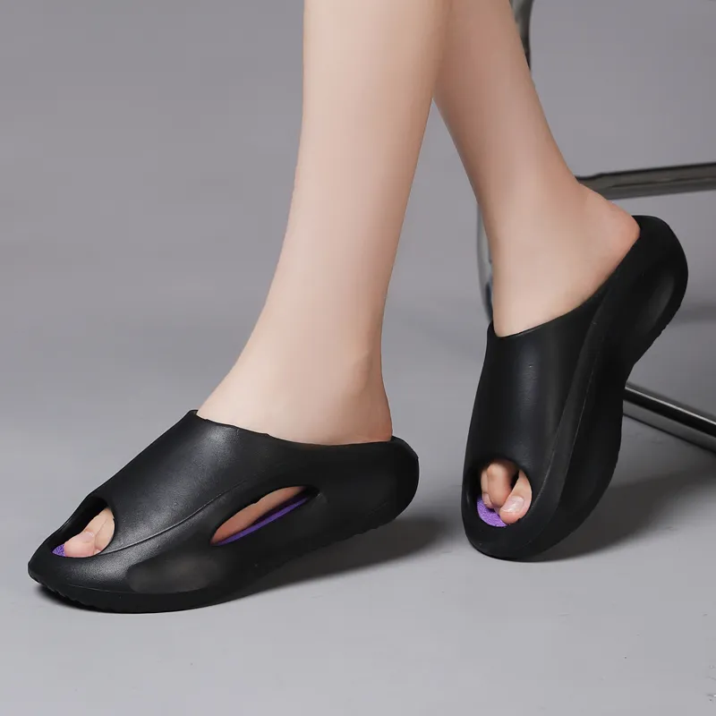 GERTOP EVA Quiet Slip Resistant Odor Resistant Abrasion Resistant Cushioning Slide Slippers Unisex-15