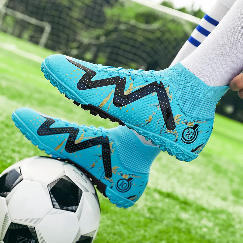 GERTOP Cushioning Anti-Slip Wear-Resistant Breathable Balance Lightweight Soccer Shoes Unisex-28