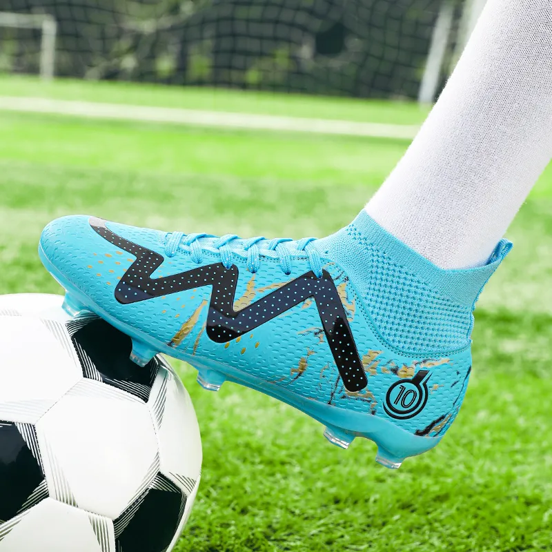 GERTOP Cushioning Anti-Slip Wear-Resistant Breathable Balance Lightweight Soccer Shoes Unisex-14