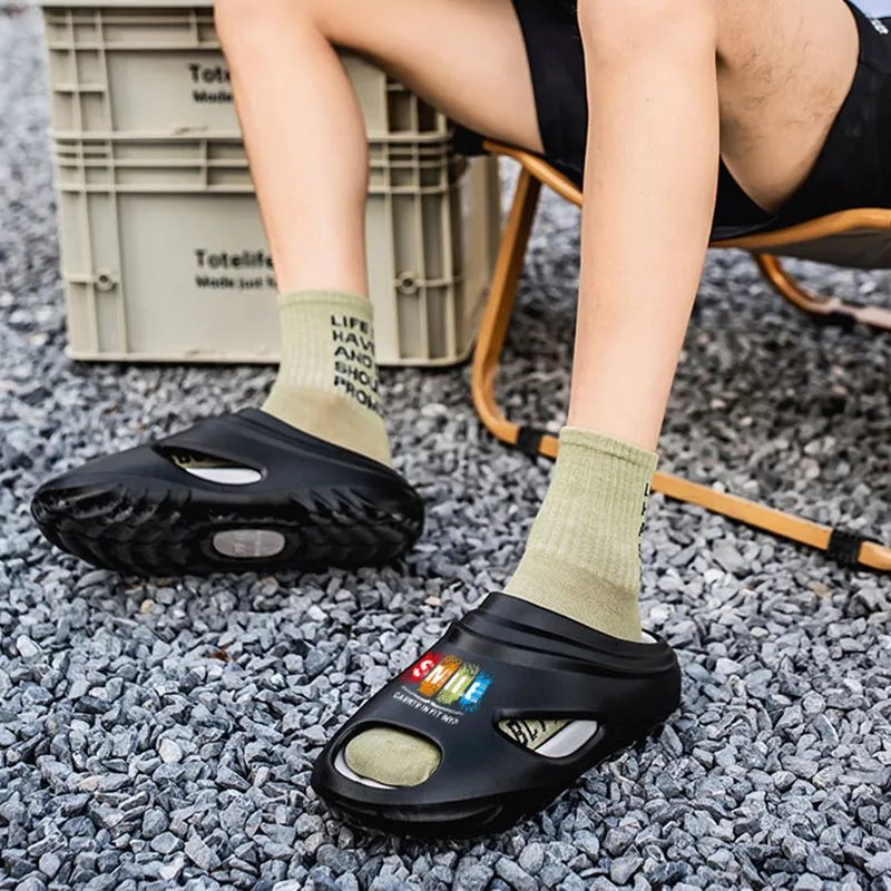 GERTOP EVA Quiet Slip Resistant Odor Resistant Abrasion Resistant Cushioning Slide Slippers Men's-11