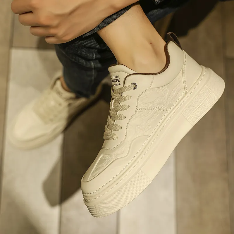 GERTOP Anti-Slip And Wear-Resistant Lightweight Breathable Height Increasing Platform Stylish Skateboarding Shoes Men's-17