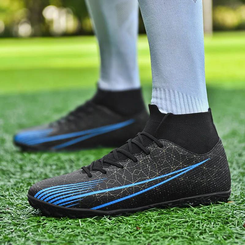 GERTOP Cushioning, Slip Resistant, Abrasion Resistant, Breathable, Balance, Lightweight Soccer Shoes Unisex-6