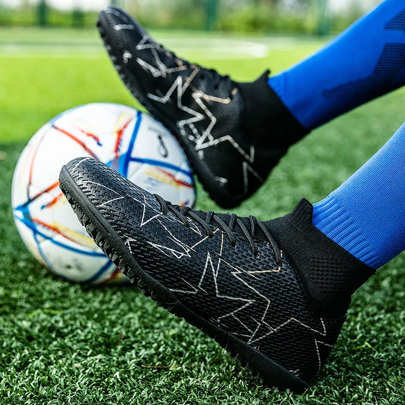GERTOP Anti-Slip Wear-Resistant Breathable Supportive Balance-Enhancing Lightweight Soccer Shoes Unisex-2