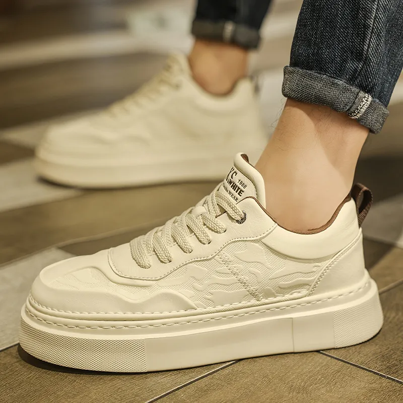 GERTOP Anti-Slip And Wear-Resistant Lightweight Breathable Height Increasing Platform Stylish Skateboarding Shoes Men's-15