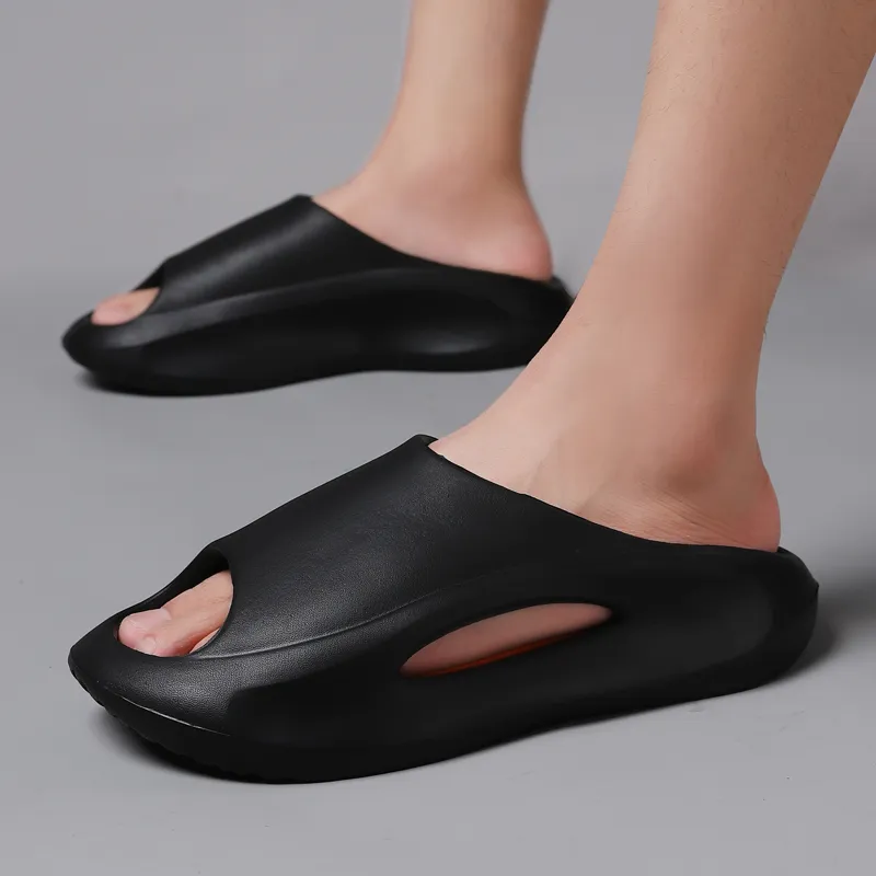 GERTOP EVA Quiet Slip Resistant Odor Resistant Abrasion Resistant Cushioning Slide Slippers Unisex-8