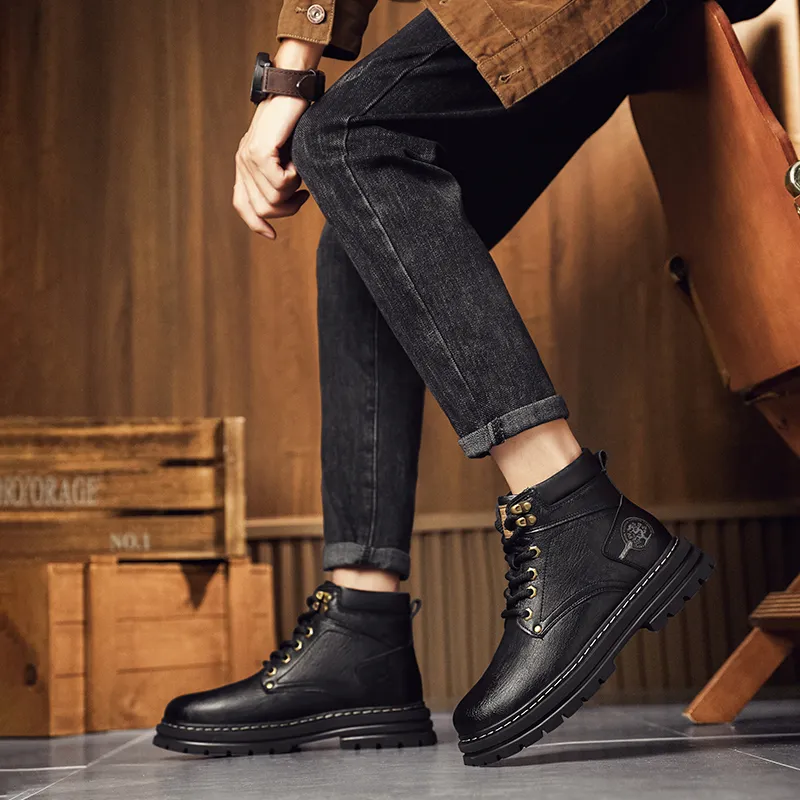 GERTOP Martin Boots Men-4