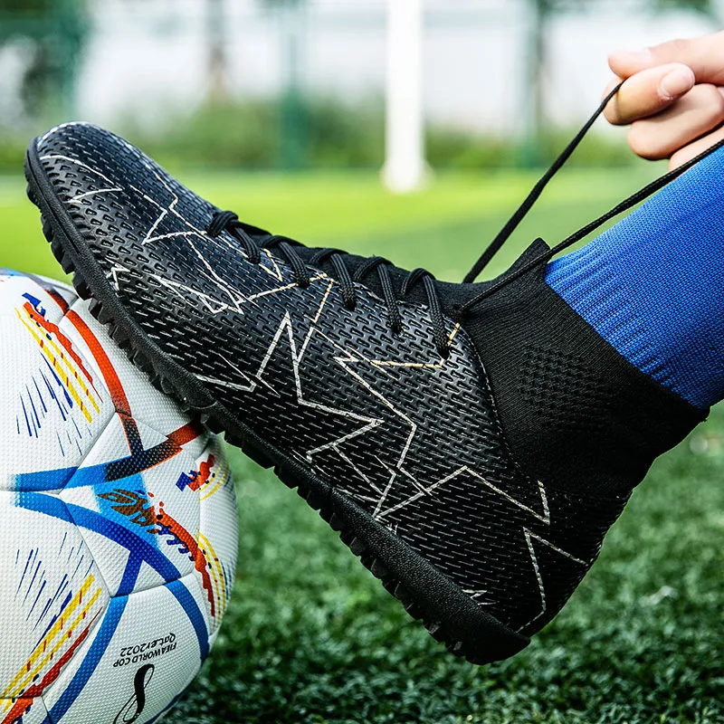GERTOP Anti-Slip Wear-Resistant Breathable Supportive Balance-Enhancing Lightweight Soccer Shoes Unisex-3