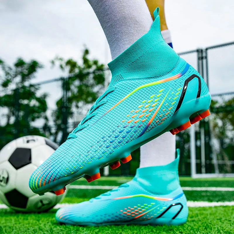 GERTOP Cushioning Anti-Slip Wear-Resistant Breathable Balance Lightweight Soccer Shoes Unisex-15