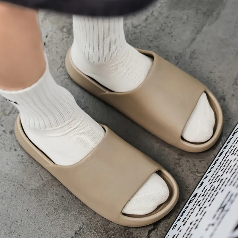 GERTOP Quiet Slip Resistant Odor Resistant Abrasion Resistant Cushioning Slide Slippers Unisex-10