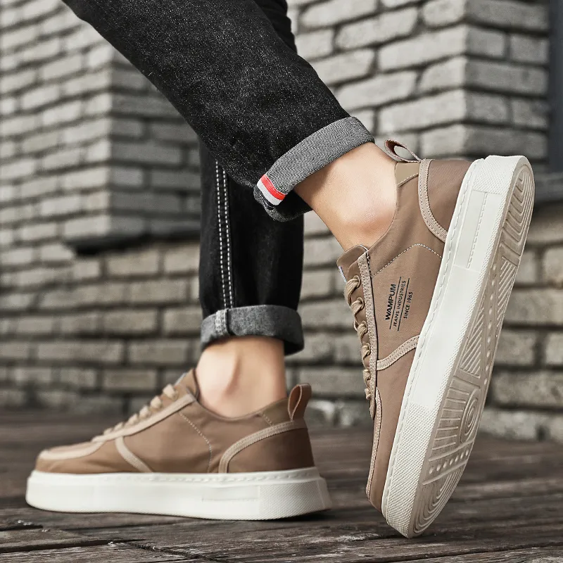 GERTOP Breathable Support Height Increasing Low Top Skateboard Shoes Men's-11