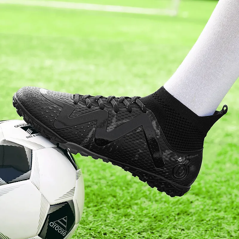 GERTOP Cushioning Anti-Slip Wear-Resistant Breathable Balance Lightweight Soccer Shoes Unisex-18
