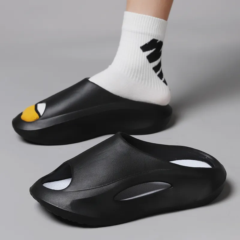 GERTOP EVA Quiet Slip Resistant Odor Resistant Abrasion Resistant Cushioning Slide Slippers Unisex-11