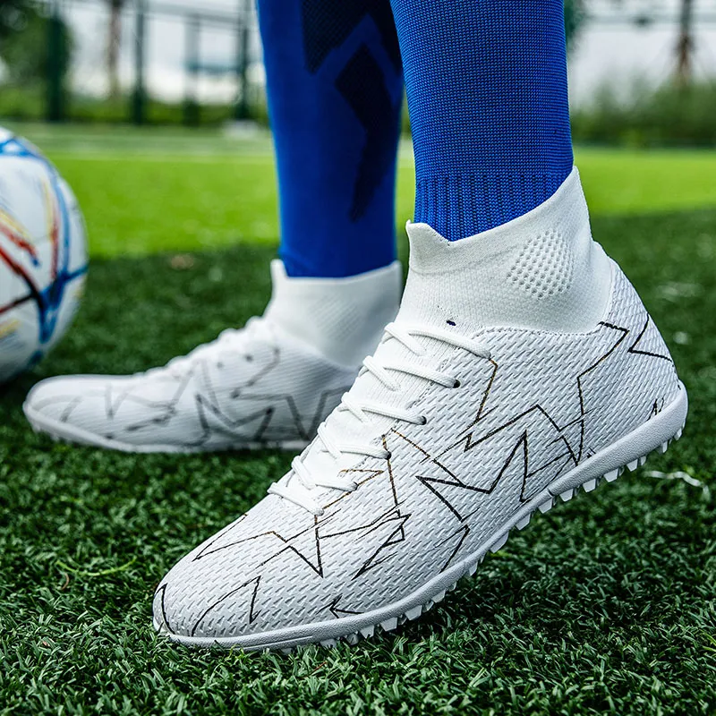 GERTOP Anti-Slip Wear-Resistant Breathable Supportive Balance-Enhancing Lightweight Soccer Shoes Unisex-8