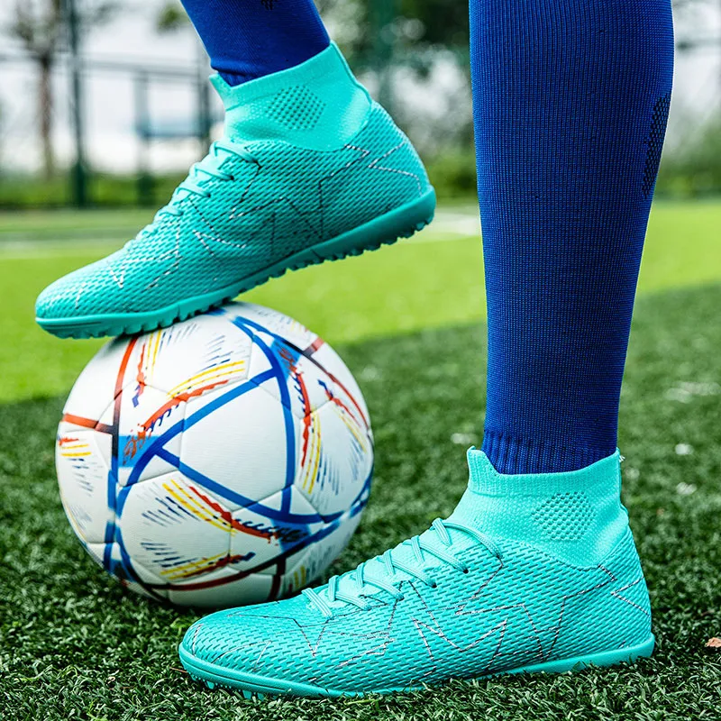 GERTOP Anti-Slip Wear-Resistant Breathable Supportive Balance-Enhancing Lightweight Soccer Shoes Unisex-13