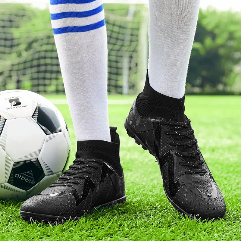 GERTOP Cushioning Anti-Slip Wear-Resistant Breathable Balance Lightweight Soccer Shoes Unisex-20