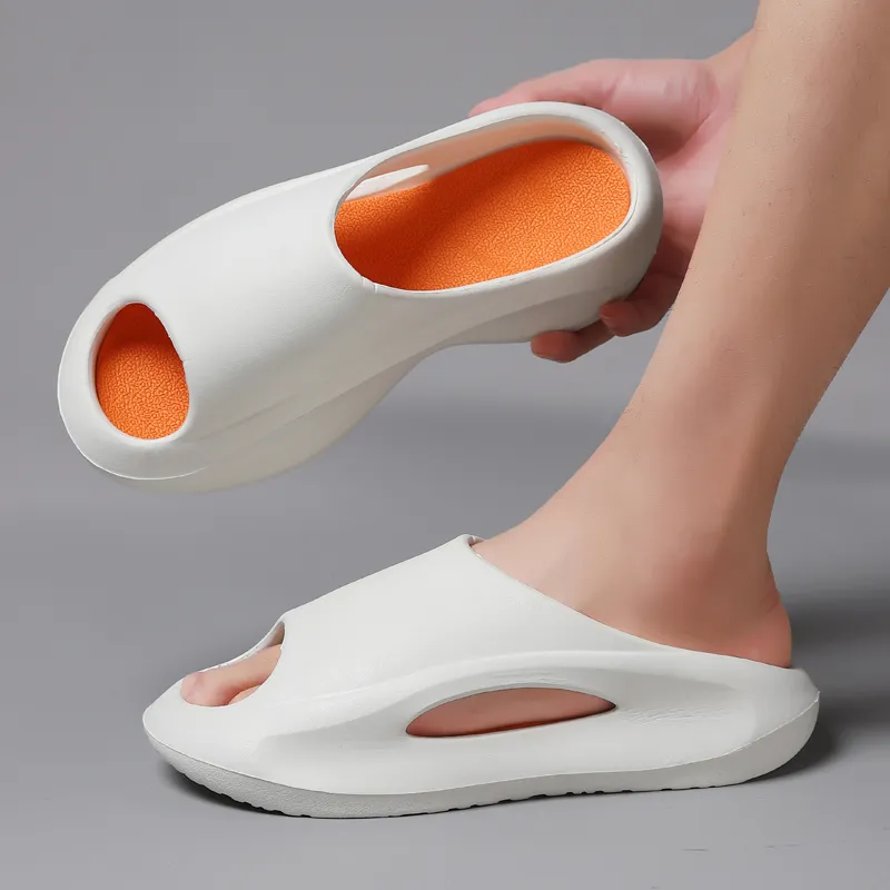 GERTOP EVA Quiet Slip Resistant Odor Resistant Abrasion Resistant Cushioning Slide Slippers Unisex-2