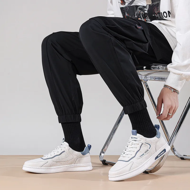 FAIRWHALE Low Top Stylish Skateboarding Shoes Men's White-16
