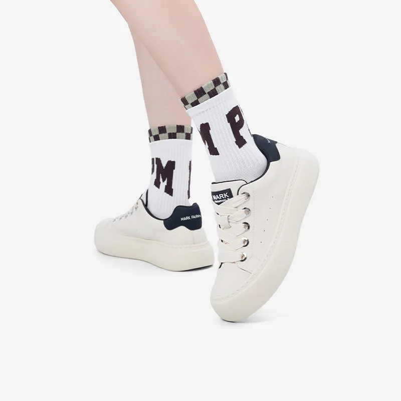 FAIRWHALE Low-Top Skateboard Shoes Men's Coconut Milk White/Oreo-3