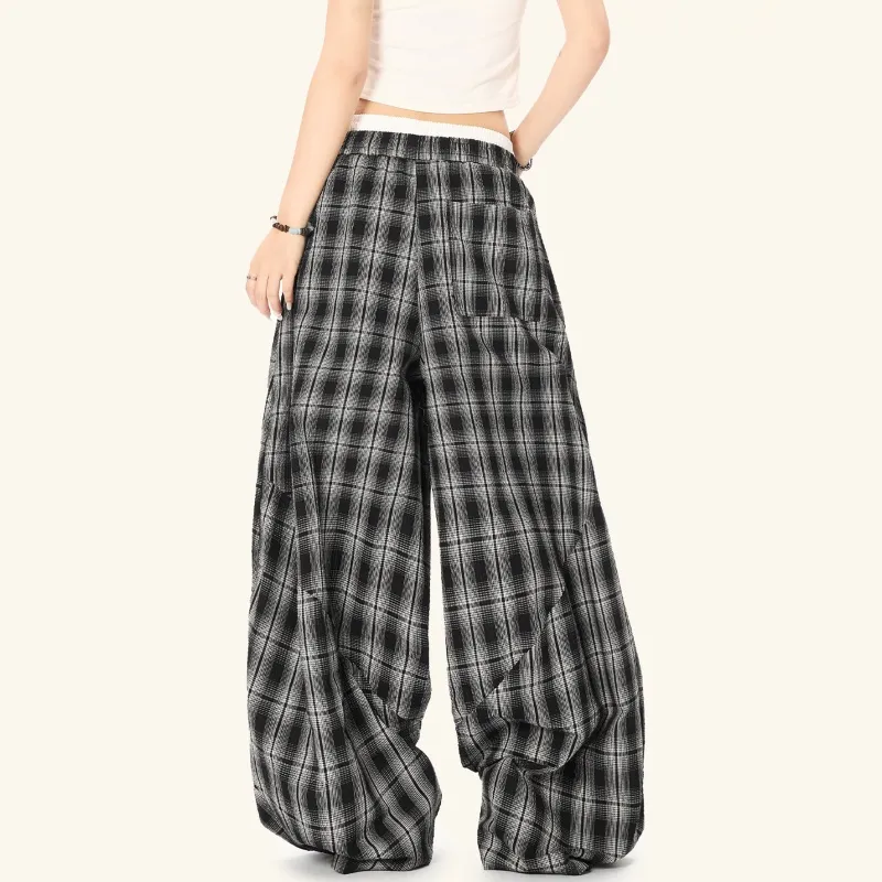 Vine Color Casual Pants Women's Black-3
