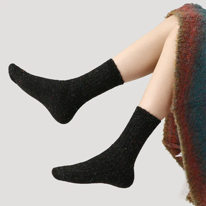 Vine Color Mid Calf Socks Women's 5 Pack-4