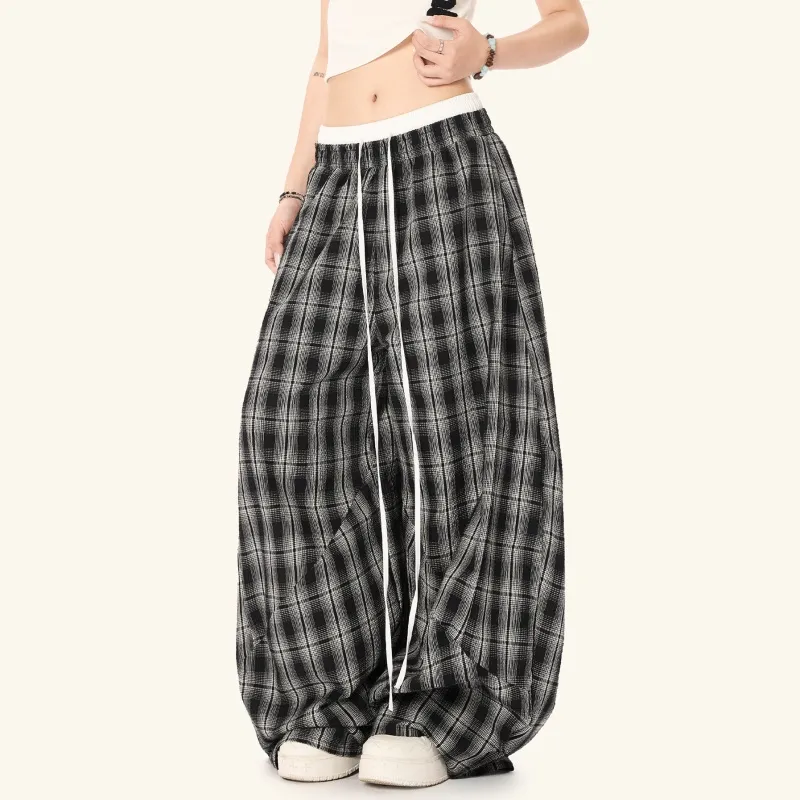 Vine Color Casual Pants Women's Black-2