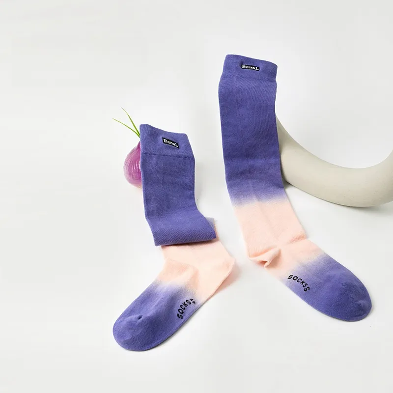 Vine Color Knee High Socks Unisex 3 Pack-5