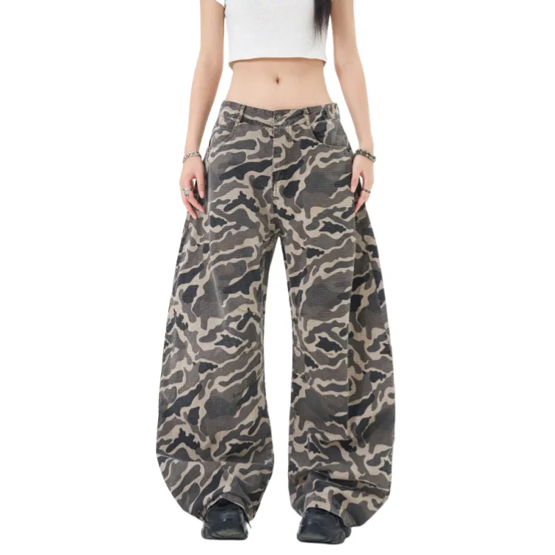 Vine Color Jeans Unisex Camouflage-4