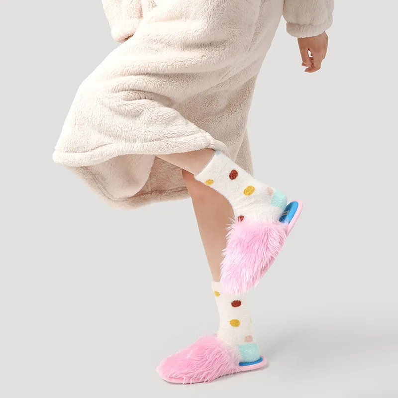 Vine Color Mid Calf Socks Women's 5 Pack-2