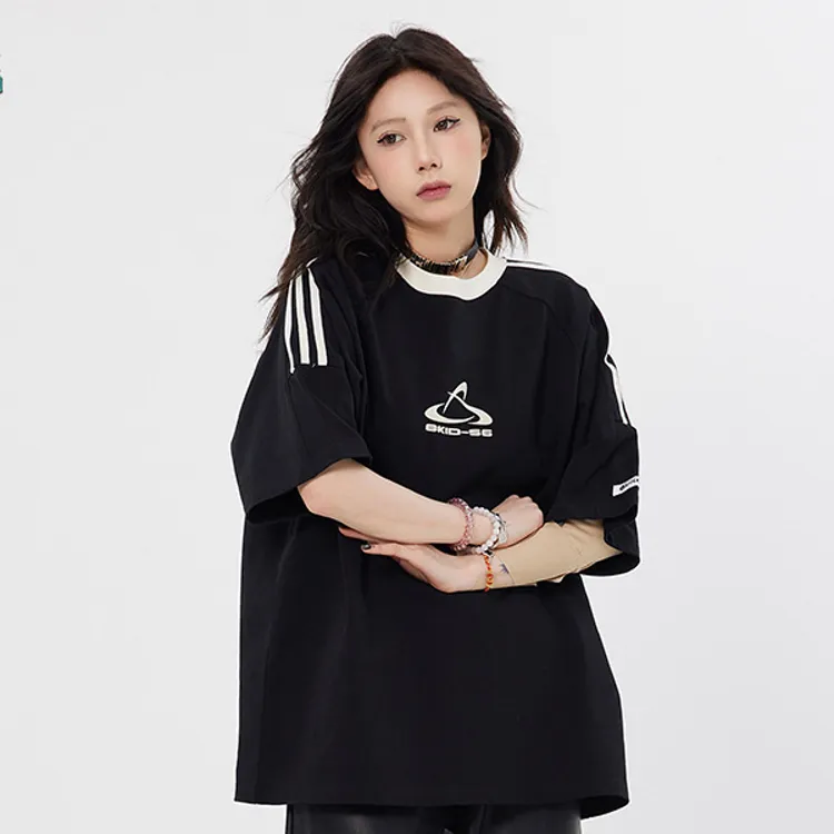 Vine Color Raglan Sleeve T Shirt Women's-3