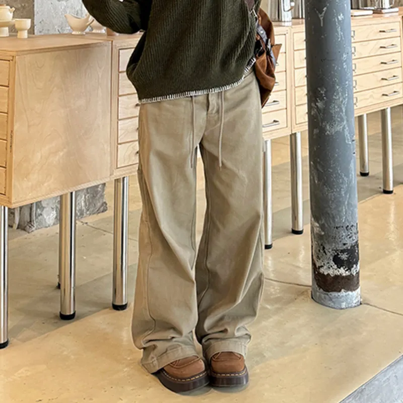 Vine Color Cargo Pants Unisex-4