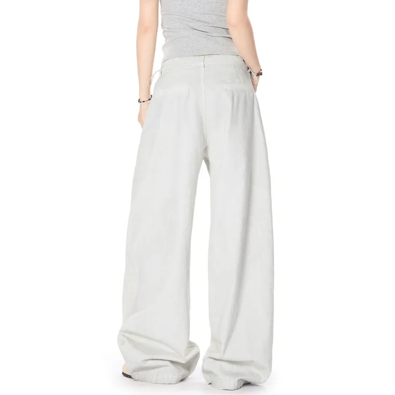 Vine Color Casual Pants Women's White-4