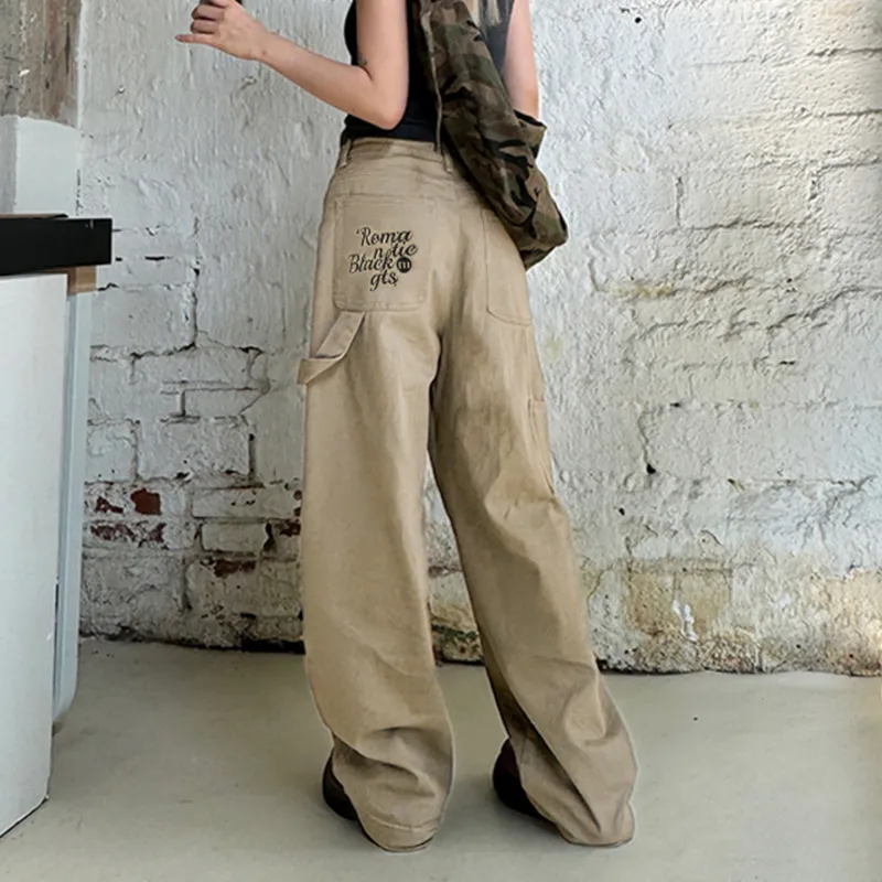 Vine Color Cargo Pants Unisex-5