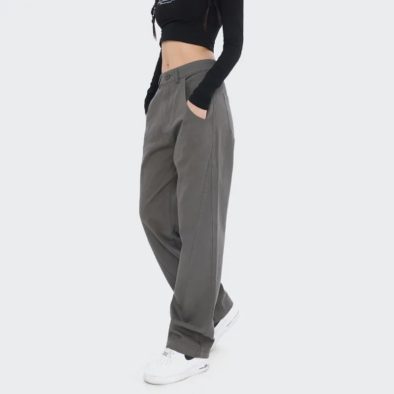 Vine Color Casual Pants Women's-2