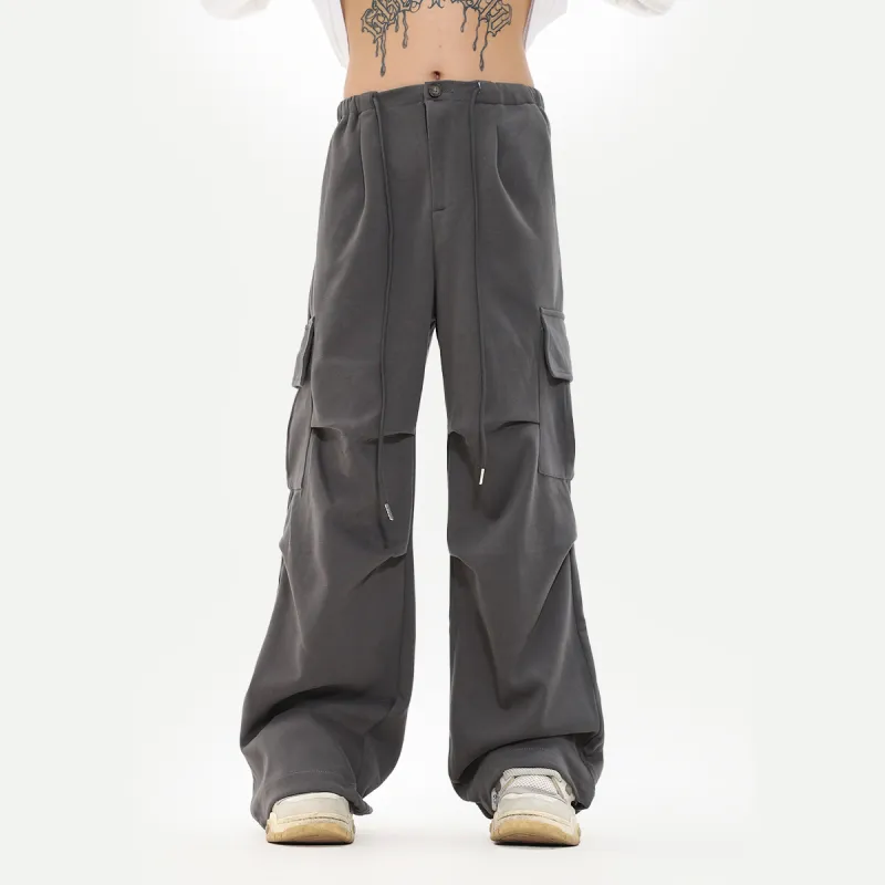 Vine Color Casual Pants Unisex-6