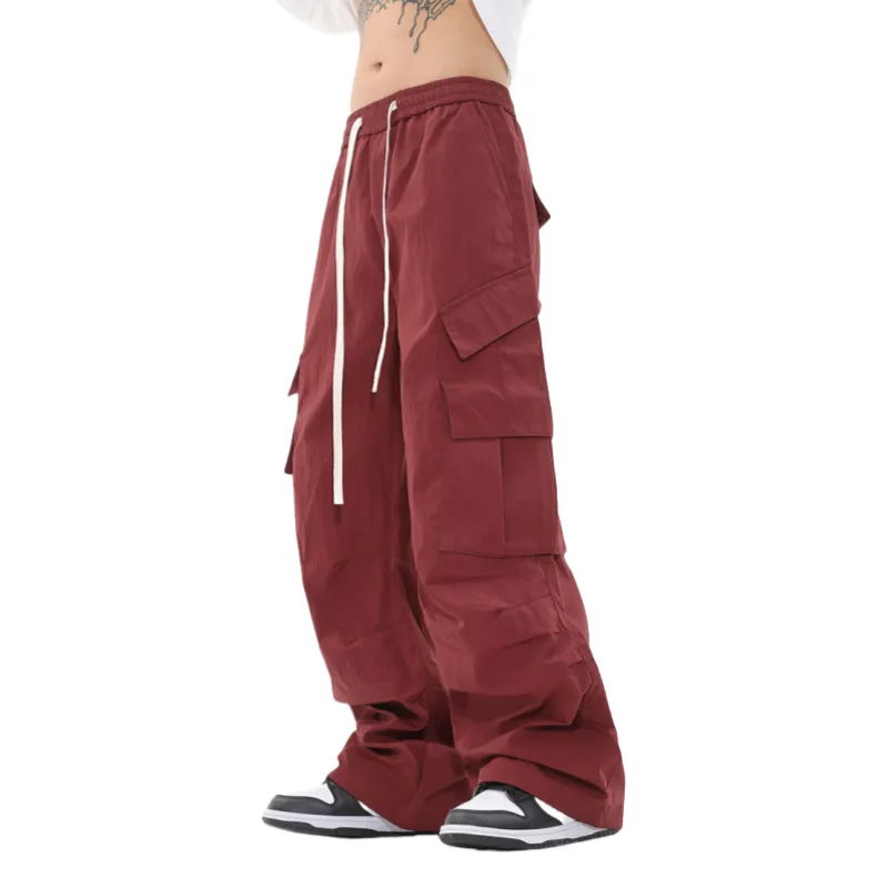 Vine Color Cargo Pants Unisex-6