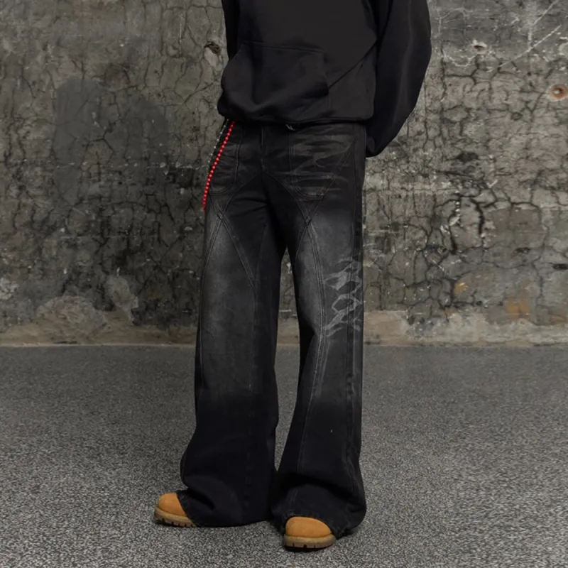 Vine Color Jeans Unisex Black-4