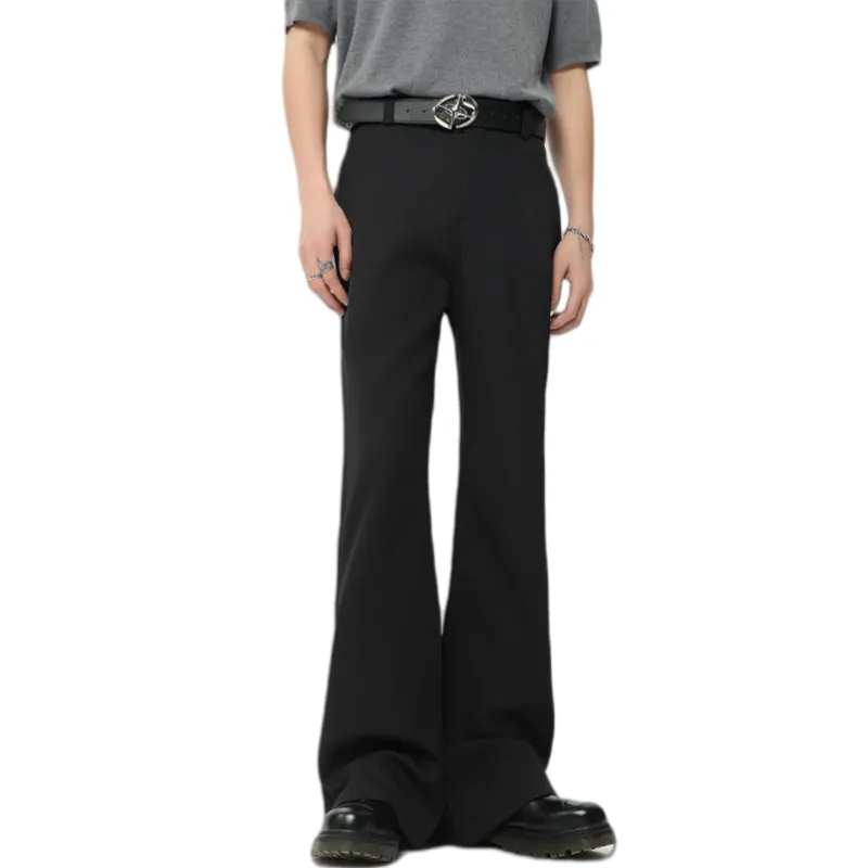 Vine Color Casual Pants Unisex Black-2