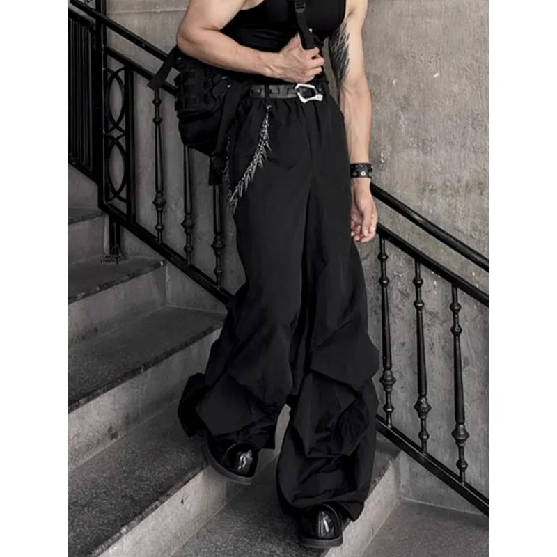 Vine Color Casual Pants Women's Black-3