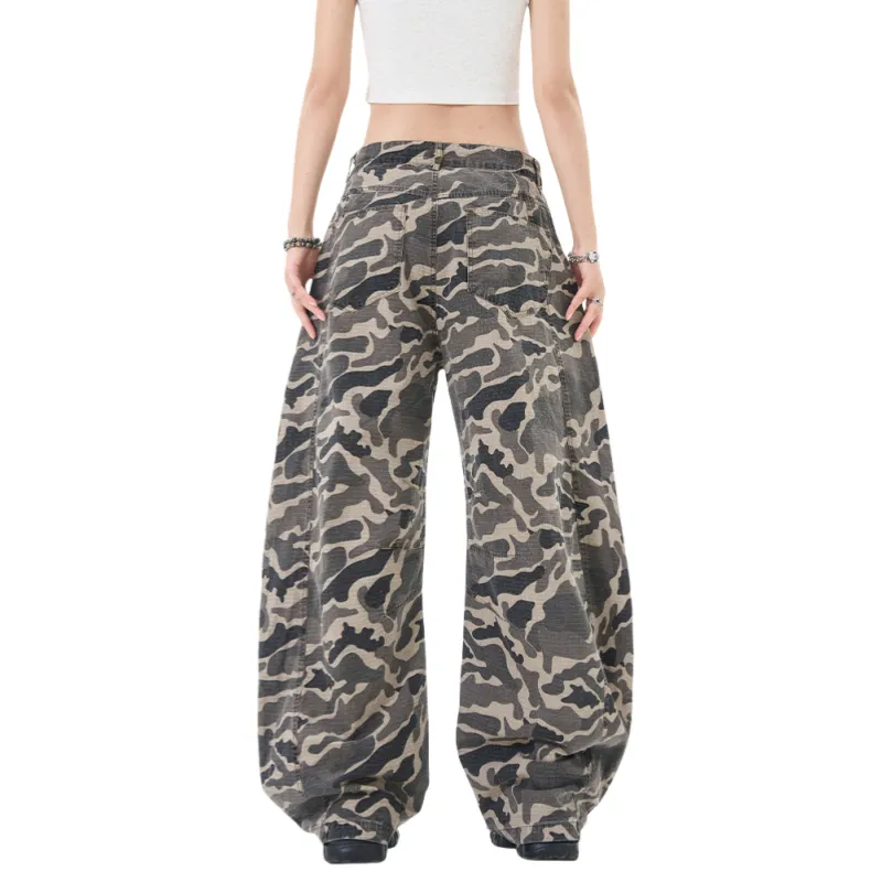 Vine Color Jeans Unisex Camouflage-3