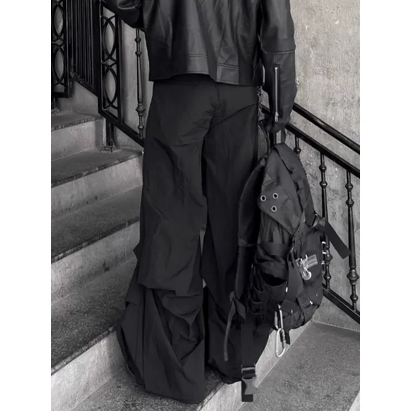 Vine Color Casual Pants Women's Black-2